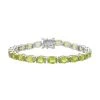 Natürliches Peridot Armband, Ca. 19 Cm, 925 Silber Rhodiniert Ca. 21.33 Ct 1 Natürliches Peridot Armband, Ca. 19 Cm, 925 Silber Rhodiniert Ca. 21.33 Ct -Schmuck Shoplc 7230887