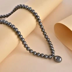 Lila Muschelperlen-Halskette, (7-9mm), Ca. 45 Cm 7 Lila Muschelperlen-Halskette, (7-9mm), Ca. 45 Cm -Schmuck Shoplc 7231450 1