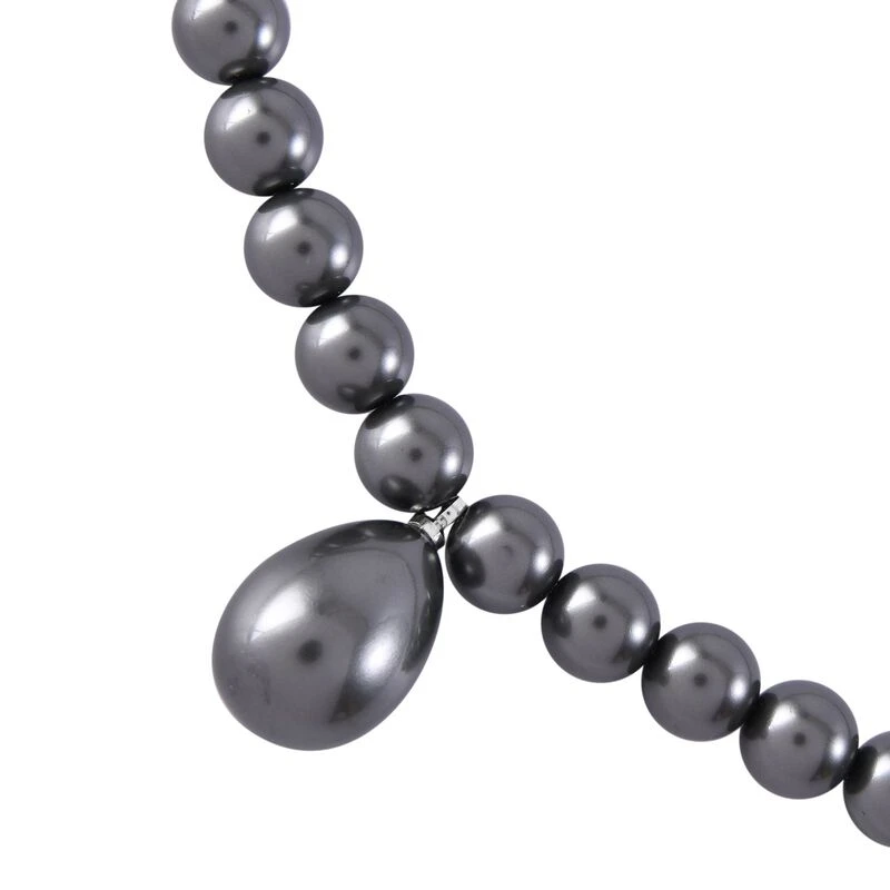 Lila Muschelperlen-Halskette, (7-9mm), Ca. 45 Cm 6 Lila Muschelperlen-Halskette, (7-9mm), Ca. 45 Cm – Bild 4