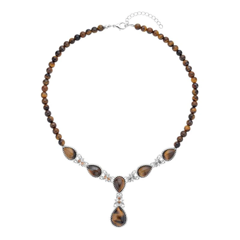 Gelbes Tigerauge Halskette Ca. 45 Cmca. 164,00 Ct 3 Gelbes Tigerauge Halskette Ca. 45 Cmca. 164,00 Ct