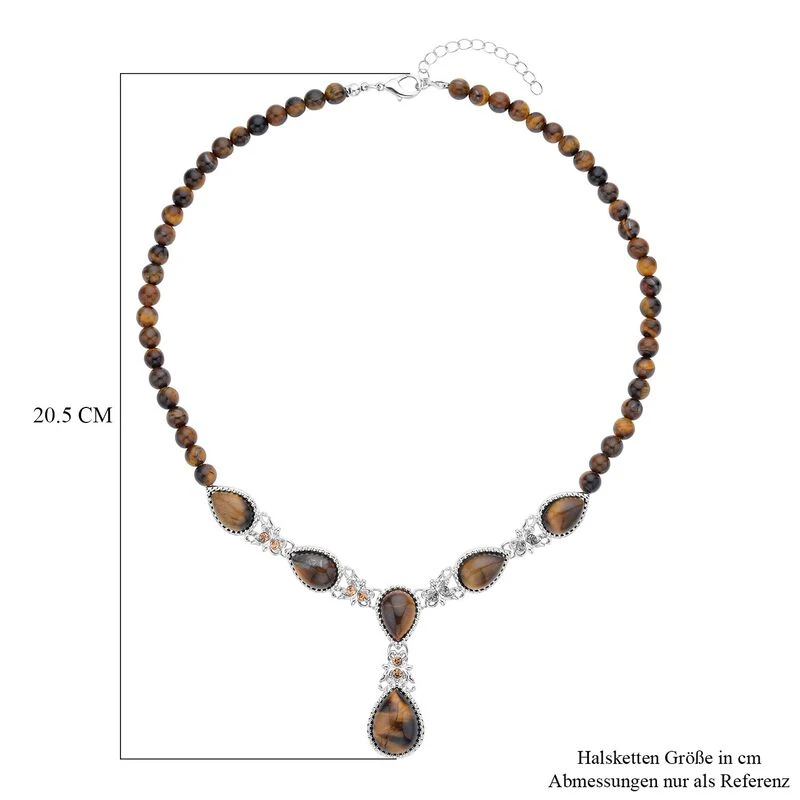 Gelbes Tigerauge Halskette Ca. 45 Cmca. 164,00 Ct 6 Gelbes Tigerauge Halskette Ca. 45 Cmca. 164,00 Ct – Bild 4