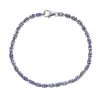 Tansanit Armband, Ca. 20 Cm, 925 Silber Platiniert Ca. 8.00 Ct -Schmuck Shoplc 7252860