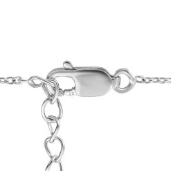 Weiße Polki Diamant Halskette, Ca. 45 Cm, 925 Silber Platiniert Ca. 0.50 Ct -Schmuck Shoplc 7253291 5