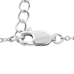 Handgearbeiteter Polki Diamant Halskette, Ca. 45 Cm, 925 Silber Platiniert Ca. 0.50 Ct -Schmuck Shoplc 7253417 5