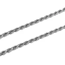 Italienische Kordel-Collier, Ca. 50 Cm, 925 Silber Rhodiniert, Ca. 22,74g -Schmuck Shoplc 7253792 2