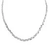 Italienische Geflochtene Halskette, Ca. 45 Cm, 925 Silber Rhodiniert Ca. 9,90g -Schmuck Shoplc 7253825