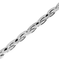 Italienische Geflochtene Halskette, Ca. 45 Cm, 925 Silber Rhodiniert Ca. 9,90g -Schmuck Shoplc 7253825 2