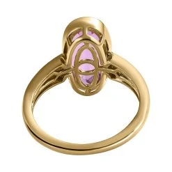 Patroke Triplette Quarz Und Weißer Zirkon Ring, 925 Silber Vergoldet (Größe 20.00) Ca. 3.56 Ct -Schmuck Shoplc 7253999 5