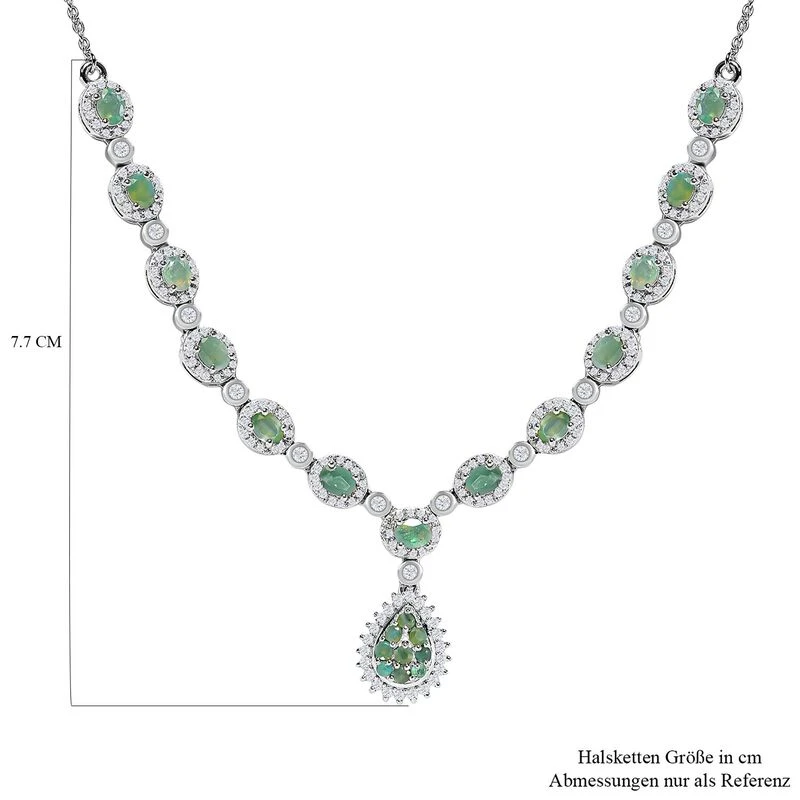 Alexandrit Halskette, Ca. 45 Cm, 925 Silber Platiniert Ca. 4.59 Ct 8 Alexandrit Halskette, Ca. 45 Cm, 925 Silber Platiniert Ca. 4.59 Ct – Bild 6
