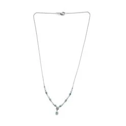 Alexandrit Halskette, Ca. 50 Cm, 925 Silber Platiniert Ca. 1,43 Ct -Schmuck Shoplc 7255093 320copy