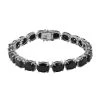 Schwarzes Spinell Armband, Ca. 20 Cm, 925 Silber Platiniert Ca. 47,30 Ct 1 Schwarzes Spinell Armband, Ca. 20 Cm, 925 Silber Platiniert Ca. 47,30 Ct -Schmuck Shoplc 7257535