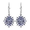 Tansanit Ohrringe, 925 Silber Platiniert Ca. 4.09 Ct 2 Tansanit Ohrringe, 925 Silber Platiniert Ca. 4.09 Ct -Schmuck Shoplc 7257571
