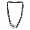 Thai Schwarze Spinell Halskette, 255 Cm, Ca. 217,50 Ct -Schmuck Shoplc 7258586