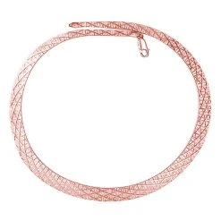 925 Silber Rosévergoldet Halskette Ca. 45 Cm Ca. 32,55g