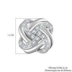 Weiße Diamant Ohrringe, 925 Silber Platiniert Ca. 0.20 Ct 11 Weiße Diamant Ohrringe, 925 Silber Platiniert Ca. 0.20 Ct -Schmuck Shoplc 7260137 4
