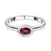 AA Rubellit Ring, 925 Silber Platiniert (Größe 18.00) Ca. 0.42 Ct -Schmuck Shoplc 7260200