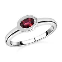 AA Rubellit Ring, 925 Silber Platiniert (Größe 18.00) Ca. 0.42 Ct 12 AA Rubellit Ring, 925 Silber Platiniert (Größe 18.00) Ca. 0.42 Ct -Schmuck Shoplc 7260200 3