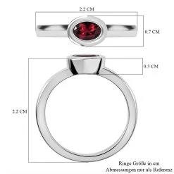 AA Rubellit Ring, 925 Silber Platiniert (Größe 18.00) Ca. 0.42 Ct 15 AA Rubellit Ring, 925 Silber Platiniert (Größe 18.00) Ca. 0.42 Ct -Schmuck Shoplc 7260200 6