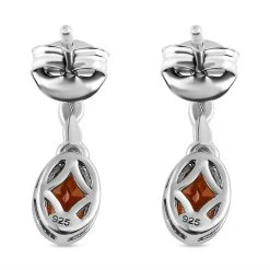 Kirsch Citrin Ohrringe, 925 Silber Platiniert Ca. 0.71 Ct -Schmuck Shoplc 7260209 4