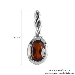 Kirsch Citrin Ohrringe, 925 Silber Platiniert Ca. 0.71 Ct -Schmuck Shoplc 7260209 5