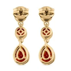 Kirsch Citrin Ohrringe, 925 Silber Vergoldet Ca. 1.86 Ct 12 Kirsch Citrin Ohrringe, 925 Silber Vergoldet Ca. 1.86 Ct -Schmuck Shoplc 7260713 4