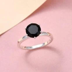 Schwarzer Turmalin Ring, 925 Silber (Größe 17.00) Ca. 2.06 Ct 10 Schwarzer Turmalin Ring, 925 Silber (Größe 17.00) Ca. 2.06 Ct -Schmuck Shoplc 7260765 1