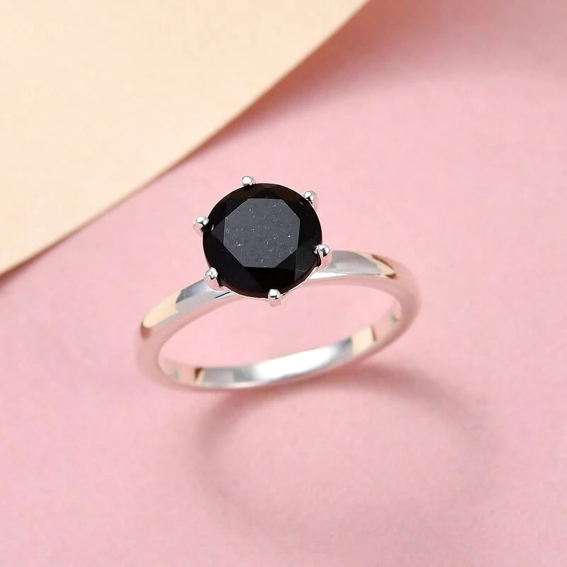 Schwarzer Turmalin Ring, 925 Silber (Größe 17.00) Ca. 2.06 Ct 4 Schwarzer Turmalin Ring, 925 Silber (Größe 17.00) Ca. 2.06 Ct – Bild 2