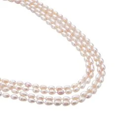 Weiße Süßwasserzuchtperlen Halskette, 255 Cm -Schmuck Shoplc 7261063 2