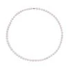 Weiße Süßwasserzucht Perlen Halskette, (8-9mm), Ca. 60 Cm, Edelstahl -Schmuck Shoplc 7261087