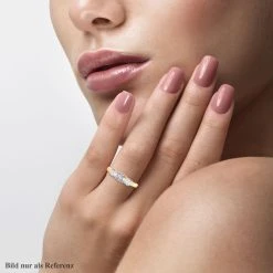 Lustro Stella - Weißer Zirkonia-Ring, 925 Silber Vergoldet (Größe 16.00) Ca. 1,75 Ct -Schmuck Shoplc 7261703 1