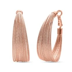 Designer Inspirierte Creolen, Roséfarben