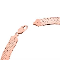 Italienisches Fischgrät-Collier, Ca. 45 Cm, 925 Silber Rosévergoldet Ca. 42,40g 8 Italienisches Fischgrät-Collier, Ca. 45 Cm, 925 Silber Rosévergoldet Ca. 42,40g -Schmuck Shoplc 7262356 2