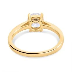 Lustro Stella - Weißer Zirkonia Ring, 925 Silber Vergoldet (Größe 16.00) Ca. 2.15 Ct -Schmuck Shoplc 7263007 5