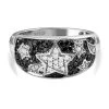 GP Kollektion - Weißer Und Schwarzer Diamant Ring, 925 Silber Platiniert (Größe 20.00) Ca. 0.50 Ct 2 GP Kollektion - Weißer Und Schwarzer Diamant Ring, 925 Silber Platiniert (Größe 20.00) Ca. 0.50 Ct -Schmuck Shoplc 7263967