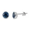 London Blau Topas Ohrstecker, 925 Silber Rhodiniert Ca. 2.10 Ct -Schmuck Shoplc 7264340
