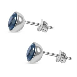 London Blau Topas Ohrstecker, 925 Silber Rhodiniert Ca. 2.10 Ct 8 London Blau Topas Ohrstecker, 925 Silber Rhodiniert Ca. 2.10 Ct -Schmuck Shoplc 7264340 2