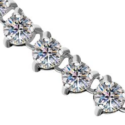 Moissanit Halskette, Ca. 45 Cm, 925 Silber Ca. 10.34 Ct 11 Moissanit Halskette, Ca. 45 Cm, 925 Silber Ca. 10.34 Ct -Schmuck Shoplc 7264528 3