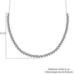 Moissanit Halskette, Ca. 45 Cm, 925 Silber Ca. 10.34 Ct 13 Moissanit Halskette, Ca. 45 Cm, 925 Silber Ca. 10.34 Ct -Schmuck Shoplc 7264528 5