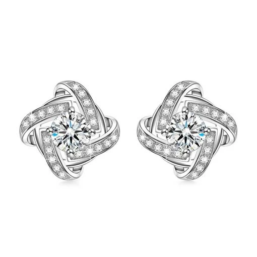 AAA Zirkonia Ohrstecker, Messing Rhodiniert Ca. 0.50 Ct 3 AAA Zirkonia Ohrstecker, Messing Rhodiniert Ca. 0.50 Ct -Schmuck Shoplc 7265839