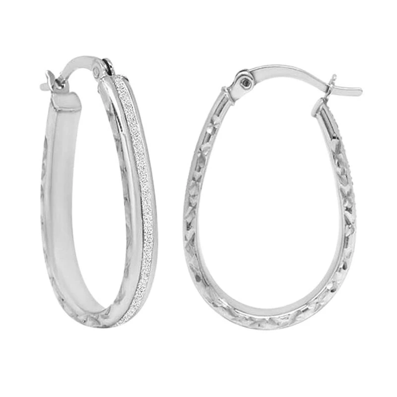 Creolen, 925 Silber Rhodiniert Ca. 2,60g 3 Creolen, 925 Silber Rhodiniert Ca. 2,60g