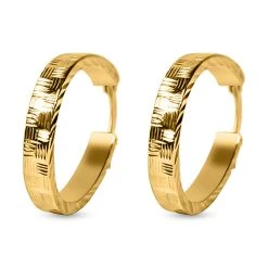 Creolen Ohrringe, 925 Silber Vergoldet, Ca. 2,90g -Schmuck Shoplc 7266120 1