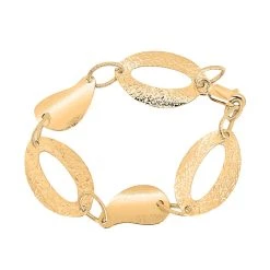 Designer-Stil Armband, Ca. 20 Cm, 925 Silber Vergoldet Ca. 10,70g