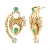 AA Kolumbianischer Smaragd Ohrringe 925 Silber Vergoldet Ca. 0.88 Ct 1 AA Kolumbianischer Smaragd Ohrringe 925 Silber Vergoldet Ca. 0.88 Ct -Schmuck Shoplc 7266597