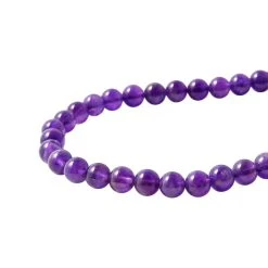Afrikanische Amethyst Halskette, (5-7mm), Ca. 45 Cm, Edelstahl Ca. 130.00 Ct -Schmuck Shoplc 7266964 2