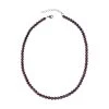 Rote Granat Halskette, Ca. 45 Cm, Edelstahl Ca. 165,00 Ct -Schmuck Shoplc 7266976