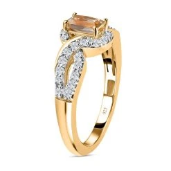 AAA Turkizit, Weißer Zirkon Ring 925 Silber Gelbgold Vermeil (Größe 21.00) Ca. 1,11 Ct 13 AAA Turkizit, Weißer Zirkon Ring 925 Silber Gelbgold Vermeil (Größe 21.00) Ca. 1,11 Ct -Schmuck Shoplc 7267388 4