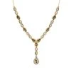 AAA Turkizit, Weißes Zirkon Collier, Ca. 45 Cm, 925 Silber Gelbgold Vermeil Ca. 4.57 Ct -Schmuck Shoplc 7267413