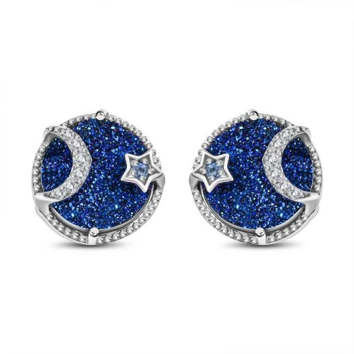 GP Celestial Kollektion - Blaue Drusen Quarz Und Tansanit Ohrringe, 925 Silber Platiniert Ca. 6.60 Ct 8 GP Celestial Kollektion - Blaue Drusen Quarz Und Tansanit Ohrringe, 925 Silber Platiniert Ca. 6.60 Ct -Schmuck Shoplc 7267482