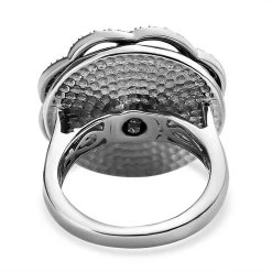GP Italienische Garten Kollektion - Weißer Diamant Und Kanchanaburi Blauer Saphir Ring, 925 Silber Platiniert (Größe 20.00) Ca. 0.50 Ct 14 GP Italienische Garten Kollektion - Weißer Diamant Und Kanchanaburi Blauer Saphir Ring, 925 Silber Platiniert (Größe 20.00) Ca. 0.50 Ct -Schmuck Shoplc 7267633 5
