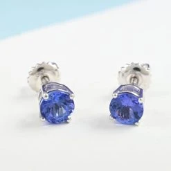 RHAPSODY AAAA Tansanit Ohrringe, Zertifiziert Und Geprüft, 950 Platin Ca. 1.10 Ct -Schmuck Shoplc 7272413 1
